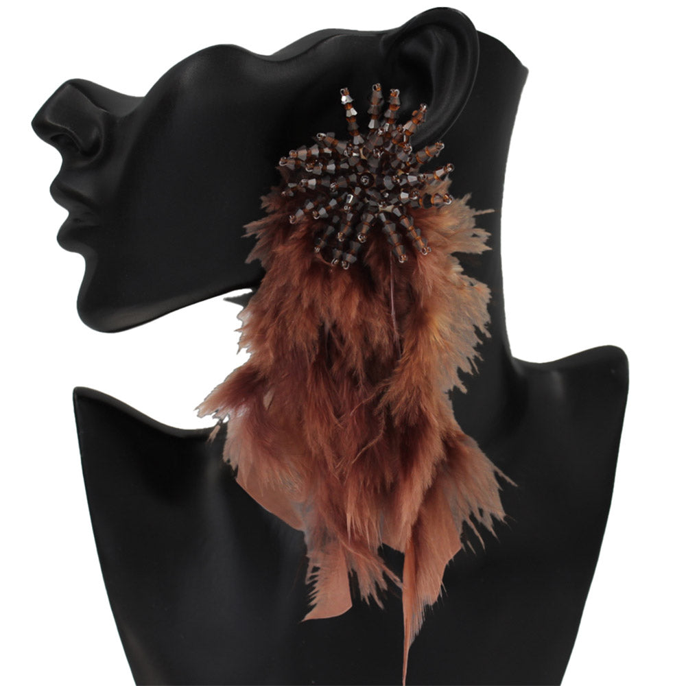 Feathered Down Earrings