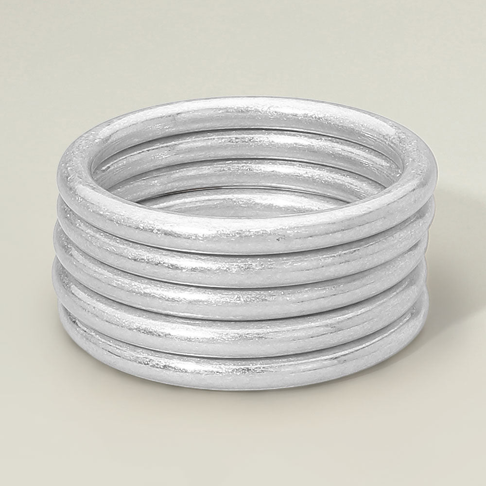 5PCS -Frosty Bangles