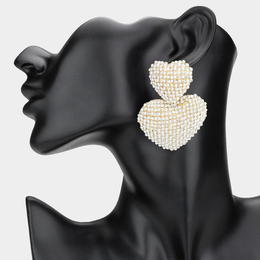 Pearl of Hearts Earrings